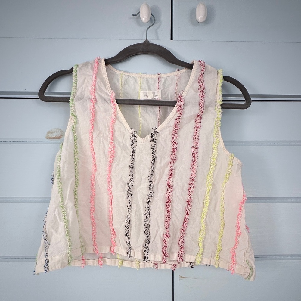 Lou & Grey Daiquiri Cropped Tank - Size Small